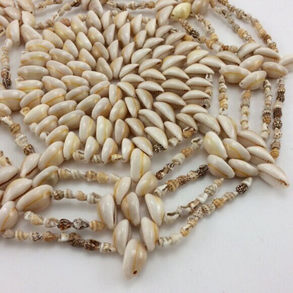 Vintage Cowrie and Seashell Shell Trivet Coaster Hot Pad Wall Art 10” Boho Decor - Picture 9 of 15